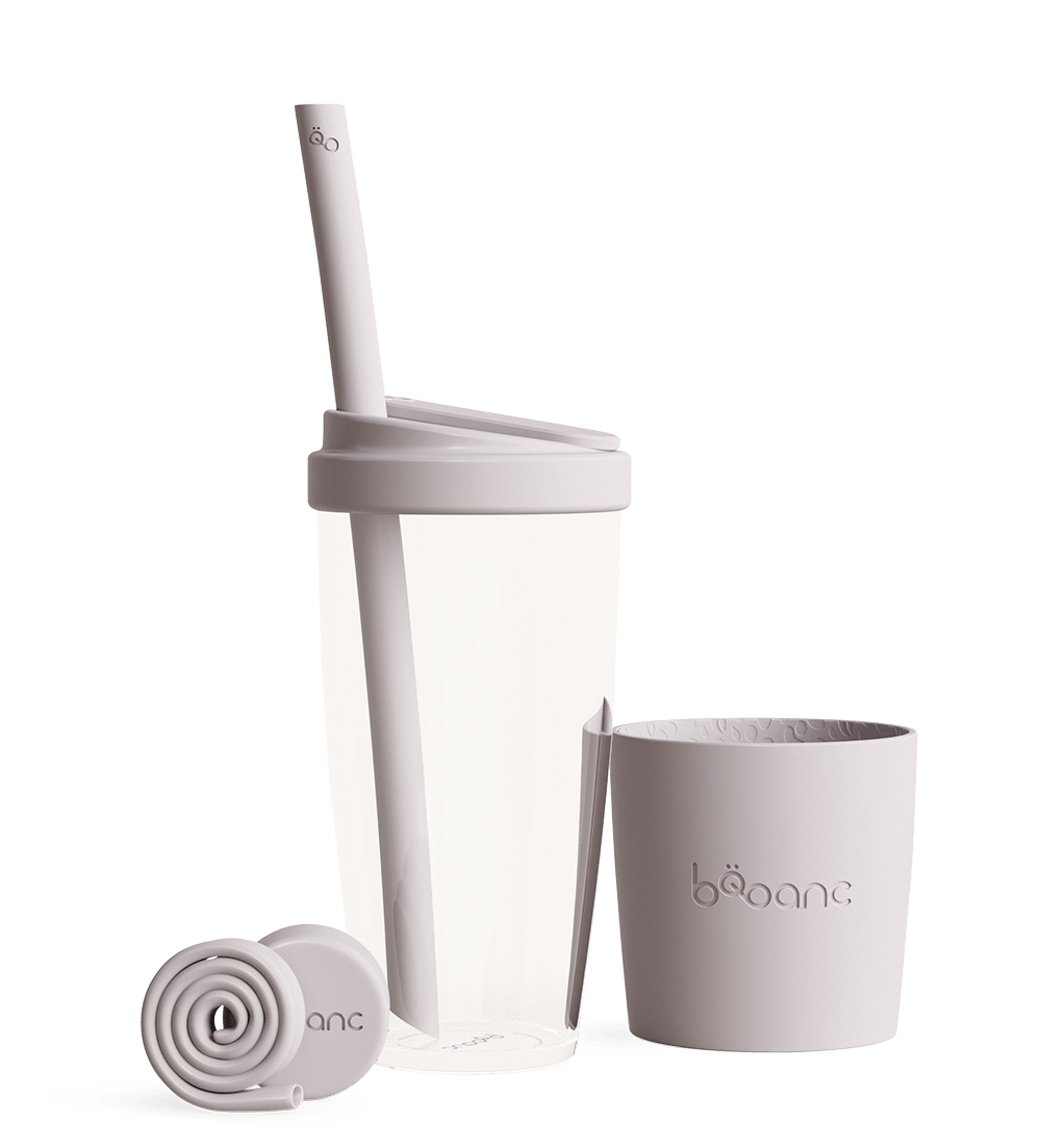 lilac pink 16 oz 500ml reusable cup and straw