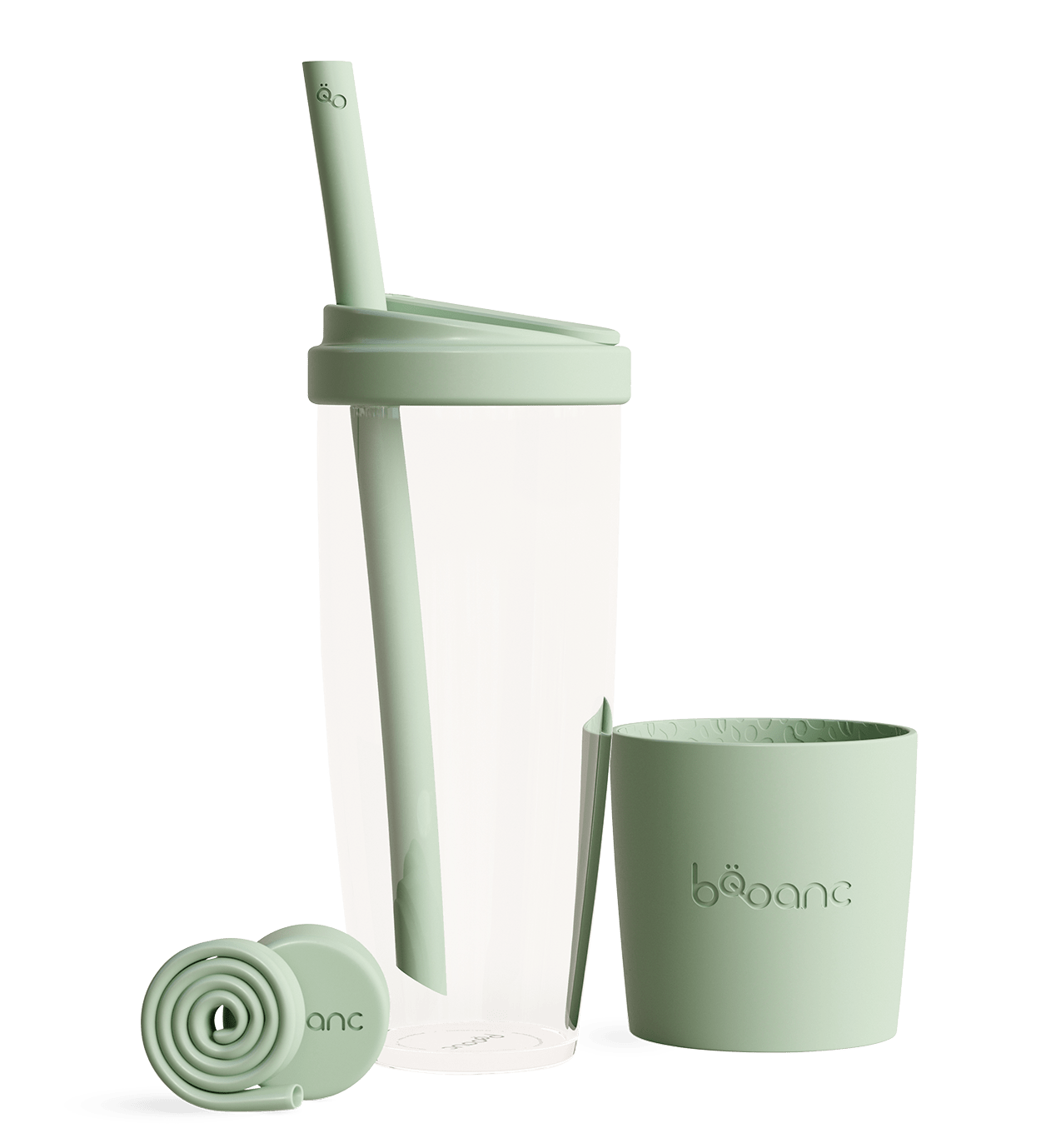 green 24 oz 700ml reusable cup and straw